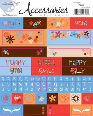 Arctic Frog - Coffee Bean Sticker Accents (pack of 5)
